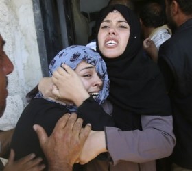 Gaza-Palaistinioi-nekroi-thrinos