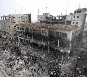 Gaza-Palaistinioi-bomba-ktirio