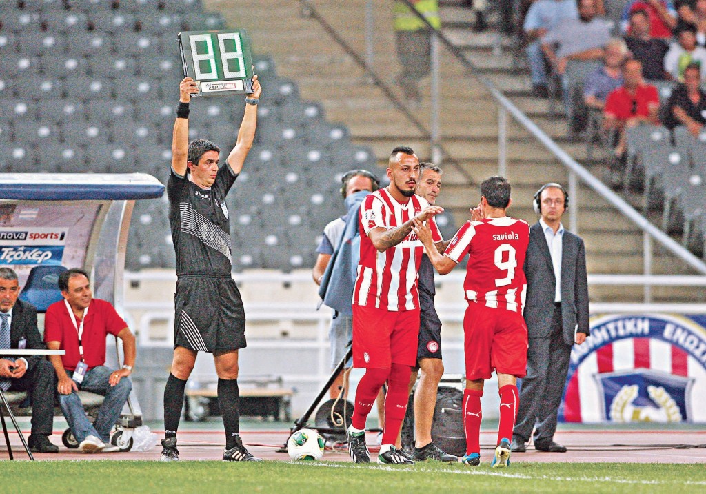 ΑΕΛ ΚΑΛΛΟΝΗΣ - ΟΛΥΜΠΙΑΚΟΣ (SUPERLEAGUE 1η ΑΓΩΝΙΣΤΙΚΗ)    ΑΛΛΑΓΗ /ΣΑΒΙΟΛΑ / ΜΗΤΡΟΓΛΟΥ  (ICON PRESS / ΝΤΟΥΝΤΟΥΜΗΣ ΔΗΜΗΤΡΗΣ)