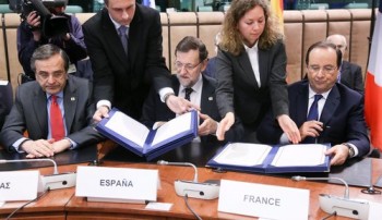 Samaras-Hollande-Rajoy