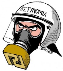 Σκίτσο του Latuff για τη Χρυσή Αυγή