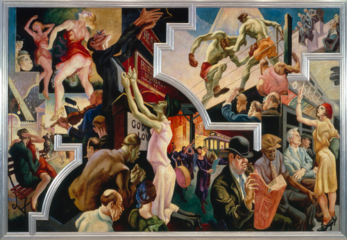 City Activities with Subway from America Today, 1930–31 TheMetropolitan Museum of Art, Gift of AXA Equitable, 2012